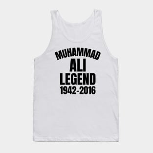 muhammad ali legend 1942-2016 Tank Top